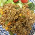 まん！'s cooksnap of when they made カレールウを使って…♪カレーチャーハン.