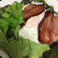 葉月優希's cooksnap of when they made ベーコンエッグおにぎらず.