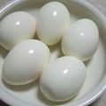MISA３'s cooksnap of when they made ☆裏技　絶対きれいに剥けるゆで卵☆.