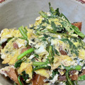 はちみつかなこ's cooksnap of when they made 簡単すぎる☆春菊の卵とじ.