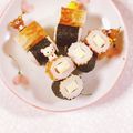 みぽぽ37's cooksnap of when they made チーズ竹輪大葉と海苔巻き.