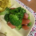 クック49L4Ho☆'s cooksnap of when they made ウィンナーとブロッコリーのコンソメ蒸し.