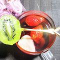 STimeBlues's cooksnap of when they made ウイルス対策！フルーツ蜂蜜紅茶.