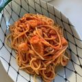 クック5TL0B2☆'s cooksnap of when they made 基本のトマトソースで＊お手軽ペスカトーレ.