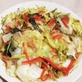 私市ビッキーズ津門巳's cooksnap of when they made “白菜菊名春菊麺汁カニかま餅チーズ和え”.