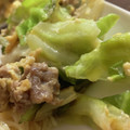MULA's cooksnap of when they made 簡単★キャベツ＆挽肉のオイマヨ卵とじ.