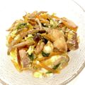 悠LOVE航's cooksnap of when they made 親子丼風♪野菜たっぷり！具沢山の卵とじ丼.