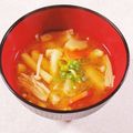 みぽぽ37's cooksnap of when they made ブロッコリーの茎の味噌汁.