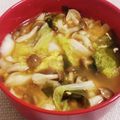 私市ビッキーズ津門巳's cooksnap of when they made “白菜しめじわかめ海鮮チゲスープ鍋風”.