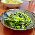 Superlittleboo's cooksnap of when they made 春菊のにんにく炒め.