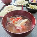 イベ長's cooksnap of when they made 豚肉・油揚げ・長ネギで肉汁うどん.