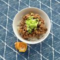 キンプリ's cooksnap of when they made えっ！不思議♡牛乳海苔の佃煮納豆ごはん♡.