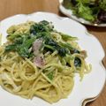 uisr's cooksnap of when they made シチューの素で、簡単クリームスパゲッティ.