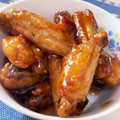 きんぐぅ。's cooksnap of when they made 揚げずに簡単♪ 鶏手羽中の甘辛炒め.