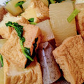 pyonpoco's cooksnap of when they made 大根と厚揚げとこんにゃくの簡単煮物.
