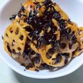 クックmichi☆♪'s cooksnap of when they made ひじきとレンコンの煮物.