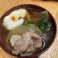 samix's cooksnap of when they made もち豚とほうれん草の雪見鍋★焼き餅添え.