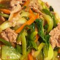 クックG6EOKH☆'s cooksnap of when they made 豚肉と青梗菜のオイスターソース炒め.