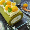 ♪しんちんぐ～♪'s cooksnap of when they made 抹茶モンブランロールケーキ.