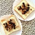 ふたごゆき's cooksnap of when they made 黒豆の甘煮＊ナッツ＊クリチトースト.