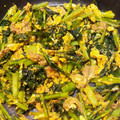 initiation's cooksnap of when they made 小松菜と卵のオイマヨ炒め.