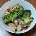 donuts★'s cooksnap of when they made 鶏ささみとブロッコリーのレモンバター焼き.