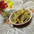 Laufen's cooksnap of when they made サクサク♡ごぼうチップス.