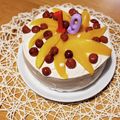 kaiselim's cooksnap of when they made カフェモカ♡　デコレーションケーキ.