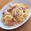 バンビーノ☆'s cooksnap of when they made 牛乳＋全卵でも濃厚！簡単カルボナーラ.