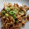 TYSK's cooksnap of when they made 豚としめじのニンニク味噌バター炒め.