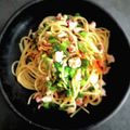 ひさかた's cooksnap of when they made 【ワンパン】タコのねぎだくペペロンチーノ.