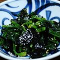 Giant corn's cooksnap of when they made ほうれん草と韓国のりのナムル.