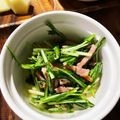 ☆あさ's cooksnap of when they made 水菜サラダ☆ポークビッツレモン風味.