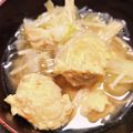 さーﾁｬﾝやーﾁｬﾝ's cooksnap of when they made 鶏ミンチ団子とキャベツの優し気スープ春雨.