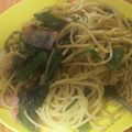クックIK4DS8☆'s cooksnap of when they made ほうれん草とベーコンのパスタ.