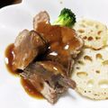 もちっこ橙色's cooksnap of when they made 自信作♡ソースが美味しい トロ〜り蒸し豚.