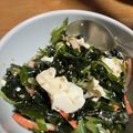 ブラック＊スワン's cooksnap of when they made きゅうり・豆腐・わかめの簡単中華風サラダ.