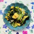 チェックのミニくま's cooksnap of when they made 酢の物 (しらす.胡瓜.ワカメ.たまご).