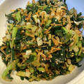yu228's cooksnap of when they made おつまみ♪大根葉と皮の食べるラー油炒め♪.