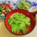 へい♡ゆー♡'s cooksnap of when they made ワカメとセロリーの味噌汁☆.