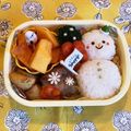 hime's cooksnap of when they made 幼稚園年少　雪だるま　お弁当.
