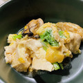 くじら食堂's cooksnap of when they made 牡蠣と豆腐の卵とじ.