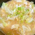 ちび☆あず's cooksnap of when they made キャベツと卵の味噌汁.