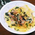 クックHG9V8Y☆'s cooksnap of when they made 水菜とカニカマで､フーヨーハイ風.