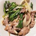 ひょんの's cooksnap of when they made 牛肉と春菊の柚子胡椒ポン酢炒め.