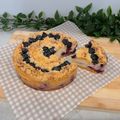 みに公's cooksnap of when they made ブルーベリークランブルチーズケーキ.