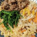 yamaniee's cooksnap of when they made 学校給食のビビンパ.