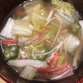 ミルクボール's cooksnap of when they made 白菜かにかまコンソメスープ♪咳に簡単薬膳.