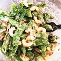 モッパ's cooksnap of when they made スナップえんどうのごまマヨ和え.