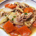 moon10's cooksnap of when they made はくさいと豚こまのとろとろオイスター煮.